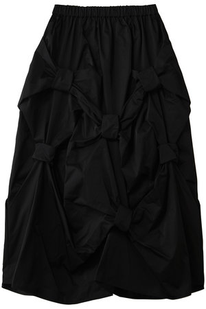 ENFOLD(エンフォルド)|TACK VOLUME SKIRT/ブラック の通販 ENFOLD(エンフォルド)|TACK VOLUME SKIRT/ブラック の通販