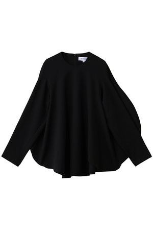 ENFOLD(エンフォルド)｜CURVED-FORM PULLOVER/ブラック の通販