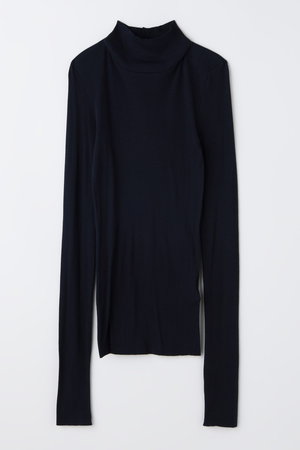 エンフォルド ENFOLD 長袖トップス 黒 ENFOLD(エンフォルド)｜【1/2 12:00販売開始】LONG-SLEEVES T-SHIRT