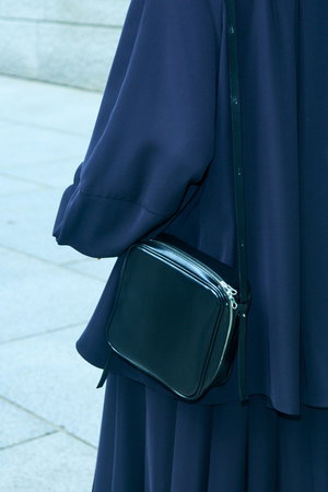 ENFOLD(エンフォルド)｜TWO-WAY SQUARE-BAG/ブラック の通販｜ELLESHOP