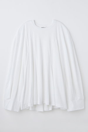 ENFOLD(エンフォルド)｜SOLID LONG-SLEEVE T-SHIRT/ホワイト の通販