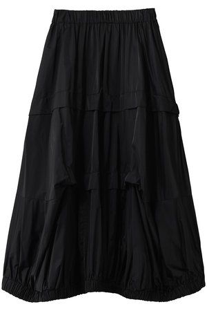 美品♡ENFOLDブラックパネルロングスカート&トップスセットアップ¥75900 ENFOLD(エンフォルド)｜TUCK UFO SKIRT/ブラック の通販｜ELLESHOP