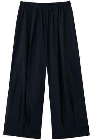 ENFOLD(エンフォルド)｜TUCK-HEM WIDE-COCOON PAN/ダークネイビー の