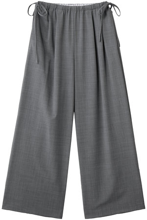 ENFOLD(エンフォルド)|DRAWSTRING WIDE-PANTS/トップグレー の通販 ENFOLD(エンフォルド)|DRAWSTRING WIDE-PANTS/トップグレー の通販