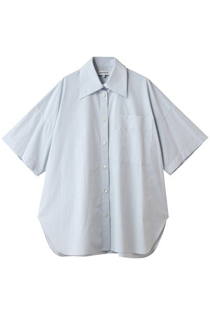 ENFOLD(エンフォルド)｜HALF-SLEEVES BOX SHIRT/グレー の通販