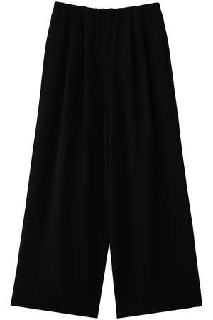 ENFOLD エンフォルド　WIDE STRAP-PANTS 新品 ENFOLD(エンフォルド)｜RELAX ELASTIC WIDE-TROUSERS/ブラック の通販