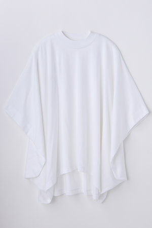ENFOLD(エンフォルド)｜HIGH-NECK HEXAGON T-SHIRT/ホワイト の通販