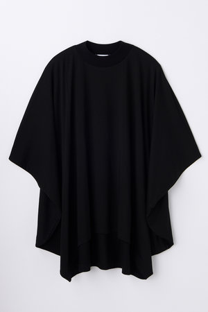 ENFOLD(エンフォルド)｜HIGH-NECK HEXAGON T-SHIRT/ブラック の通販