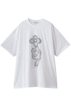 ENFOLD(エンフォルド)｜FLOWRE T-SHIRT/ホワイト の通販｜ELLESHOP