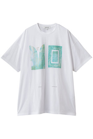 ENFOLD(エンフォルド)｜artwork T-SHIRT/ホワイト の通販｜ELLESHOP