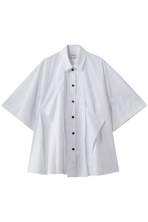 ENFOLD(エンフォルド)｜TUCK COLLAGE SHIRT/ホワイト の通販｜ELLESHOP