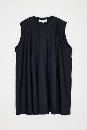 ENFOLD  20SS ハイツイスト天竺 Side Drape タンクトップ ENFOLD(エンフォルド)｜【5/13 12:00販売開始】PANEL DRAPE TANK-TOP