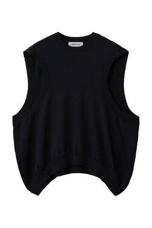 ENFOLD(エンフォルド)｜VEST/ベスト/ダークネイビー の通販｜ELLESHOP