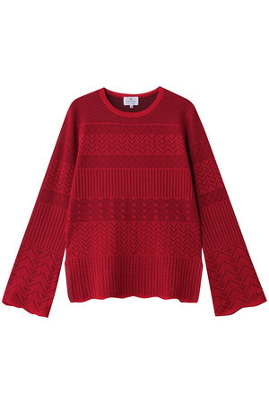 LANVIN en Bleu(ランバン オン ブルー)｜ニットレースプルオーバー