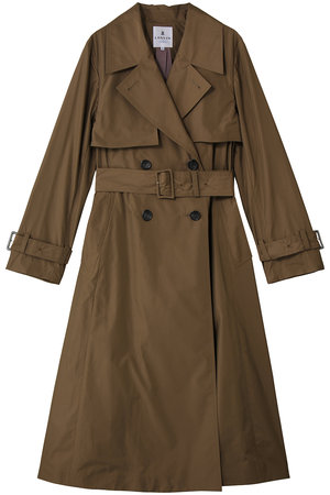 ランバンオンブルー　フード付きポンチョコート　キャメル ランバンオンブルー フード付きポンチョコート キャメル ランバンオン