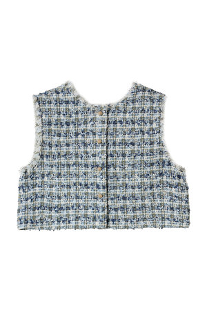 LANVIN en Bleu(ランバン オン ブルー)｜リボンヤーンツイードショート