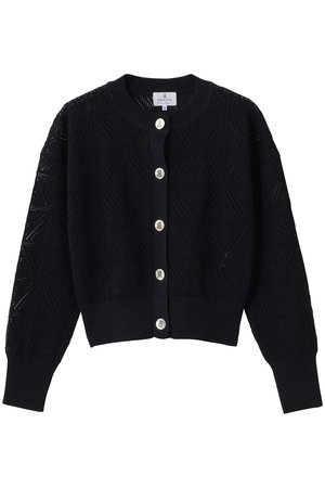 LANVIN en Bleu(ランバン オン ブルー)｜JLメタルボタンレースニット