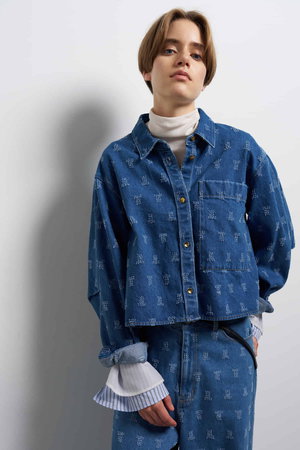 LANVIN en Bleu(ランバン オン ブルー)｜【予約販売】パンチングデニム