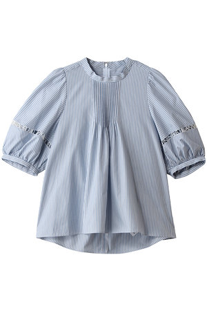 LANVIN en Bleu(ランバン オン ブルー)｜ロゴテープスタンドカラー