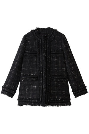 LANVIN en Bleu(ランバン オン ブルー)｜ツイードノーカラージャケット