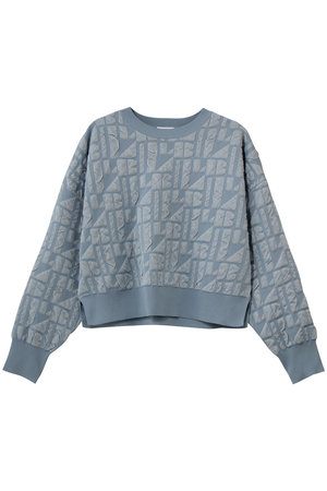 LANVIN en Bleu(ランバン オン ブルー)｜ロゴジャガードニット