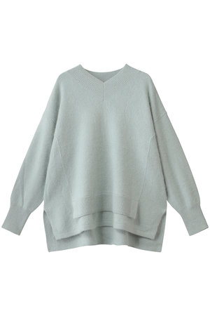 LANVIN en Bleu(ランバン オン ブルー)｜Vネックラクーンニット
