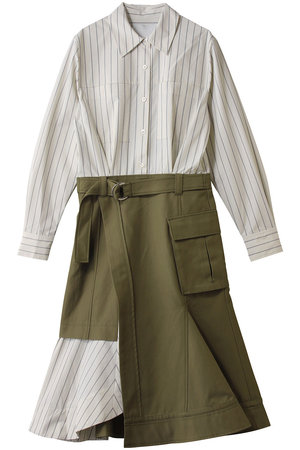 3.1 phillip limニットパンツ　フリル　ストライプXS美品 3.1 Phillip Lim(3.1 フィリップ リム)｜ロングスリーブ コンボ シャツ