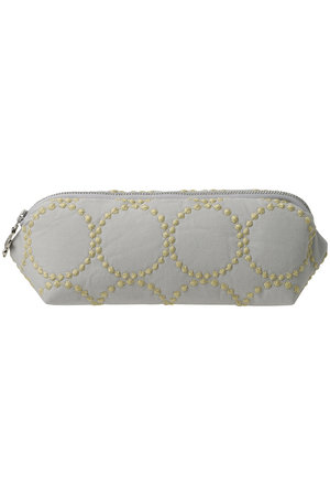 mina perhonen(ミナ ペルホネン)｜quartz pouch ポーチ/ライトグレー