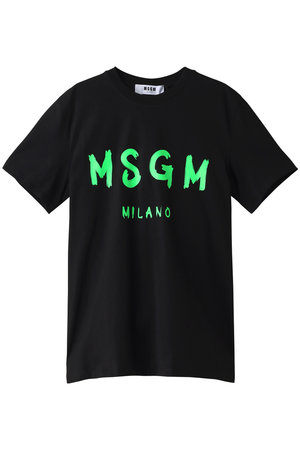 MSGM(エムエスジーエム)｜【MEN】ロゴTシャツ/ブラック の通販