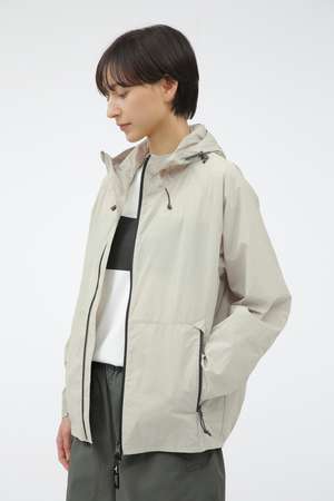マーガレットハウエル　ベージュ　ボアジャケット　サイズII MARGARET HOWELL(マーガレット・ハウエル)｜LIGHTWEIGHT NYLON POPLIN