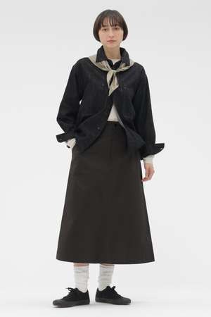 MARGARET HOWELL(マーガレット・ハウエル)｜WASHED CHINO COTTON SKIRT