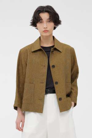 マーガレットハウエル リネンブルゾン MARGARET HOWELL(マーガレット・ハウエル)｜FADED LINEN BLOUSON
