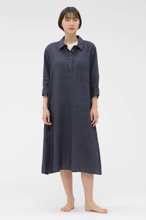 MARGARET HOWELL(マーガレット・ハウエル)｜SOFT LINEN DRESS/グレー