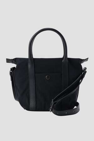 MARGARET HOWELL マーガレットハウエル レザー ボストンバッグ MARGARET HOWELL(マーガレット・ハウエル)｜NYLON TUSSORE/ブラック の