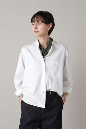 MARGARET HOWELL(マーガレット・ハウエル)｜PLAIN POPLIN/ホワイト の