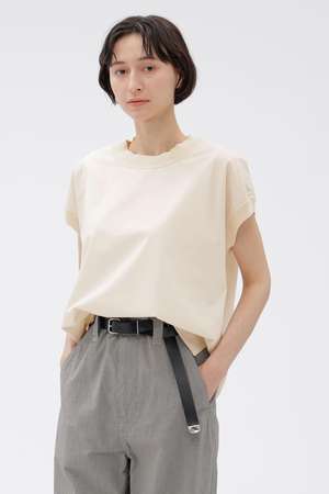 マーガレットハウエル　MARGARET HOWELL バンドカラー　ホワイト　L MARGARET HOWELL(マーガレット・ハウエル)｜【予約販売】GARMENT DYED