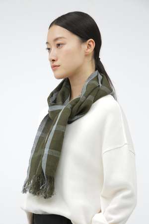 MARGARET HOWELL(マーガレット・ハウエル)｜WINDOWPANE CHECK SCARF