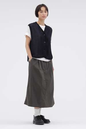 MARGARET HOWELL(マーガレット・ハウエル)｜WASHED COTTON NYLON SKIRT