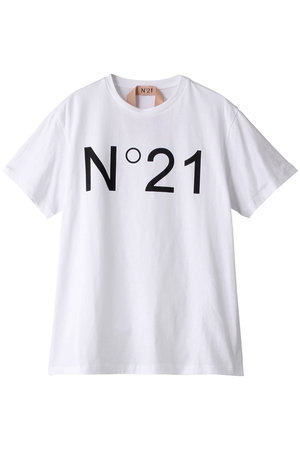 N°21(ヌメロ ヴェントゥーノ)｜ロゴTシャツ/ホワイト の通販｜ELLESHOP 