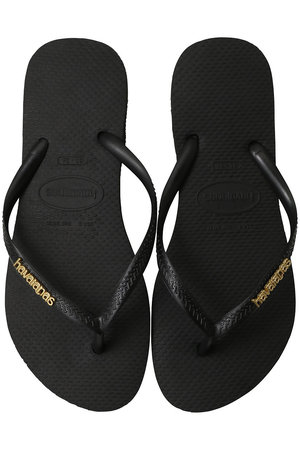 havaianas(ハワイアナス)｜SLIM LOGO METALLIC ビーチサンダル