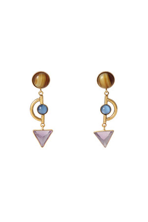 ADER.bijoux(アデル ビジュー)｜GEM stone cabochon ピアス/ゴールド の通販｜ELLESHOP・(エル・ショップ)