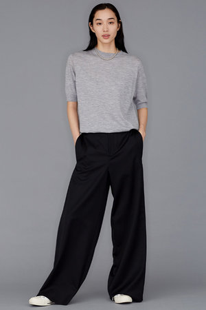 MADISONBLUE(マディソンブルー)｜WRIKLED CREW NECK H/S PO クルー