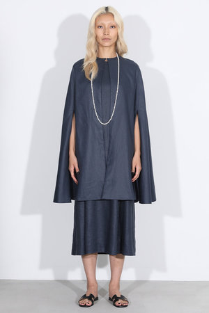 MADISONBLUE(マディソンブルー)｜SIDE SLIT CAPE LINEN ケープコート