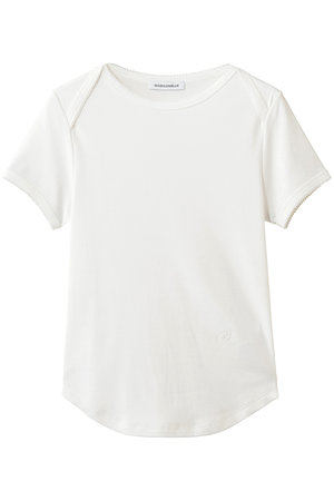 MADISONBLUE(マディソンブルー)｜EMBROIDERED TRIM BOAT NECK TEE S