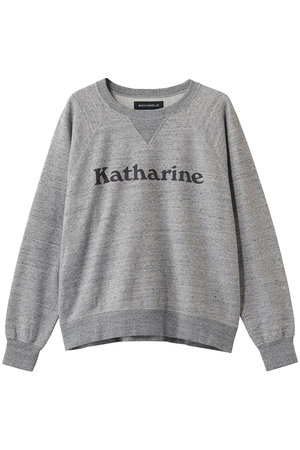マディソンブルー　ロゴ刺繍入りクルーネック　ニット　薄手　グレー　Sサイズ MADISONBLUE(マディソンブルー)｜【予約販売】KATHARINE CREW NECK