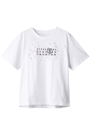 メゾンマルジェラ MM⑥白肩立付きタイプロゴ Tシャツ新品男女兼用