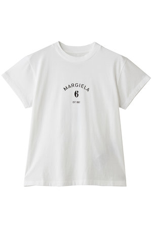 MM6 Maison Margiela / エムエムシックスメゾンマルジェラ | Sign language サイン ランゲージ プリント Tシャツ | XS | ホワイト | レディース MM6 MAISON MARGIELA/HAND SIGN PRINTED TEE(WHITE)