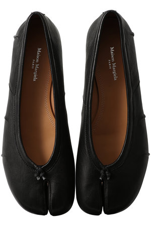Maison Margiela Tabi タビ　バレエシューズ Maison Margiela タビ ニューバレリーナ 黒36.5 裏張り 美品 Black