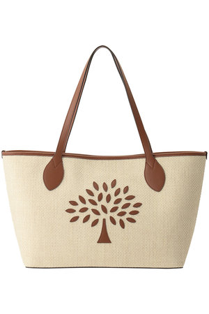 Mulberry(マルベリー)｜SMALL TREE TOTE RAFFIA/エクリュ-ブライト