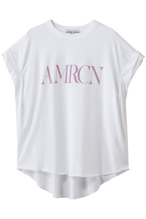 Americana(アメリカーナ)｜ロールアップTシャツ/ホワイト の通販